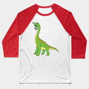 Giant Brachiosaurus Dinosaur Baseball T-Shirt